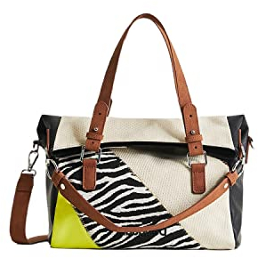 Desigual Damen Bols_click Clocken Love Hand Bag, Brown, Einheitsgröße EU