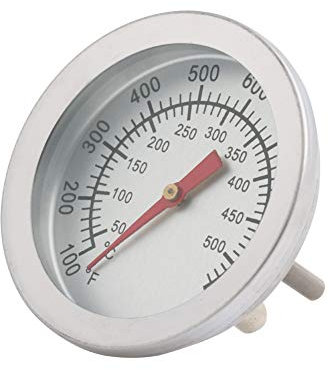 MISHITI Acier Inoxydable Barbecue Barbecue Fumoir Grill 50-500℃ Thermomètre Jauge de Température