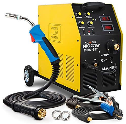 Magnum 278W MMA IGBT Schweißgerät Inverter MIG MAG MMA FCAW FLUX 400V 280A, IGBT, 2T 4T, Hartlöten, Schweissgerät, Mag Schweißgerät, Elektroden Schweißgerät, Schweissbrenner MIG/MAG MB24/5m