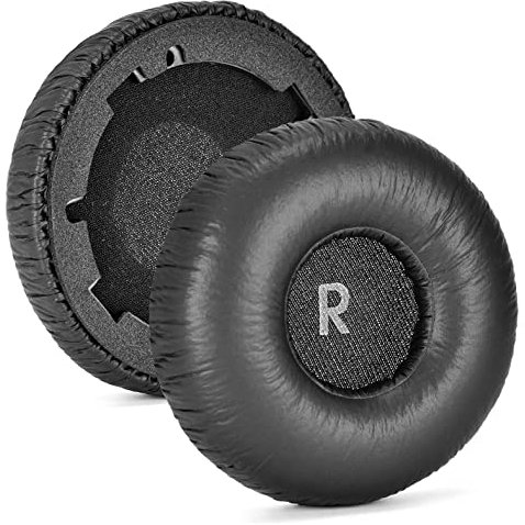 JOYSOG Cuscinetti auricolari di ricambio per cuffie JBL Tune 600BTNC, cuscinetti auricolari in schiuma nera (confezione da 2)