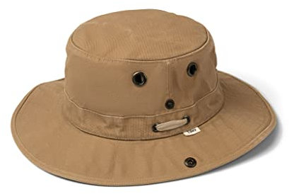 Tilley Unisex's T3 Wanderer Hat Sun, Dark Khaki, 7.125