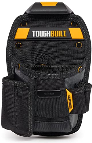 ToughBuilt - Universal Pouch/Utility Knife Pocket - 8 Pockets/Loops, Custom Tape Measure Clip, Screw Driver Pencil Loop Premium Organizer Compact Size - (TB-CT-26-UK)