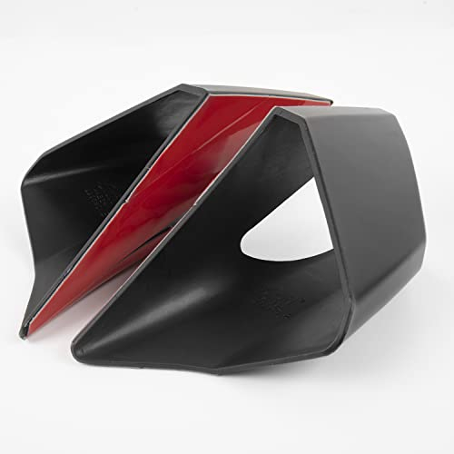 Motorrad Front Winglets Verkleidung Luftstrom Windabweiser Aerodynamische Seitenflügel Schutzabdeckung Dekorative Body Kits Zubehör für CBR650R CBR 650 R CBR 650R 2019 2020 2021 (Schwarz)