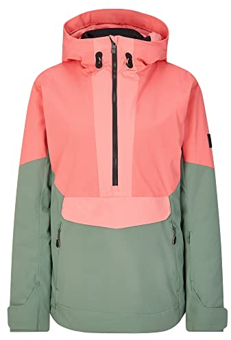 Ziener Damen TENJA Ski-Jacke/Schnee-Hemd | warm, wasserdicht, PFC frei, green mud, 46