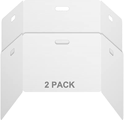 Privacy Shields 2 Stück langlebige, leicht zu tragende Kunststoff-Schreibtisch-Trennwände, leicht zu desinfizieren, tragbare Trennwand, wiederverwendbare Sichtschutz-Trennwand