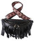 Vmokki Damen Brusttasche mit Abnehmbaren Fransen Klein Hüfttasche Schulterrucksack Daypack Crossbody mit Breitem Gurt Diebstahlsicher (Schwarz)
