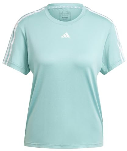 adidas Damen AEROREADY Train Essentials 3-Stripes Tee, Mint ton, M