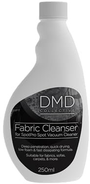 DMD | 1.1L SpotPro Spot Cleaner | Removes Spills, Stains, Dirt, Pet Mess | 450W Portable Carpet and Upholstery Cleaner | Perfect for Carpet, Rugs, Stairs and Cars (250ml Fabric Cleanser)
