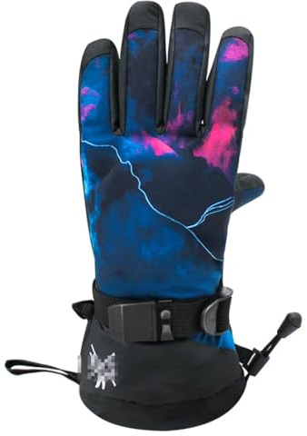 Ornrjfll Winterhandschuhe Erwachsene Winddicht Ski Gear Snowboard Ausrüstung Fünf-Finger Plam Outdoor Sport Fäustlinge Bild women4 S