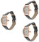 VALICLUD 3St rechteckige Vintage-Uhr antike quarzarmbänder betrachten Vintage Armbanduhr hochstihl Weihnachtssto Damenuhren Armbanduhr für Damen Mädchenuhr Mode Anschauen Rom Geschenk Frau