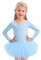 Aiseyi Langarm Mädchen Ballettkleidung Balettkleider balletttrikot mit rock Baumwolle Ballettanzug Ballettkleid Ballett Tütü Tanzkleid