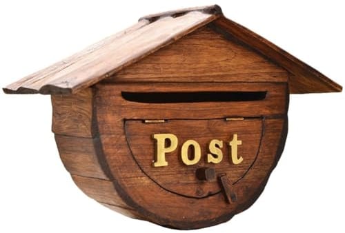 Muteitt Briefkasten Aus Holz, Rustikaler Vintage-Stil, Zur Wandmontage, Briefkasten, Vorschlagskasten, Briefkasten Für Büro, Haustür, Zuhause, Café, Dekoration