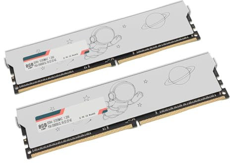 DDR4-Speicherkit, 28800 25600 Bandbreite CL18-22-22-42 1,35 V, Desktop-Gaming-PC-Modul mit Metallgehäuse für Computer mit Hoher Dichte, Entwickelt für Schnellere (DDR4 3200 MHz