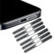 6-teiliges Set USB C Staubschutzstecker Anwendbar, auf iPhon e 16 Serie,Mesh Staubdichter Aufkleber,Integrierter Schutzlautsprecher und Ladeanschluss,Telefon-Lautsprecherabdeckung,Anti Dust - Black