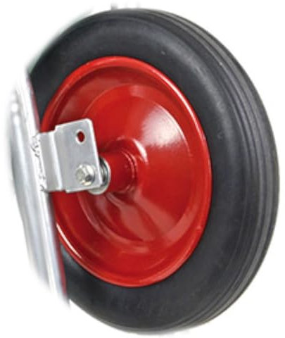 BPA Schubkarrenrad Vollgummi Vollgummireifen Schubkarre 3.50-8 | mit Kugellager | ohne Achse | Stahlfelge Rot| Raddurchmesser 33cm | Achsdurchmesser 20mm | Nabenlänge 12,5cm | extra wintergeeignet