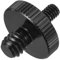 sourcing map Mic Stand Adapter Male 1/4 In to Male M4 Aluminum Alloy Mic Screw Adapter for Microphone Tripod Stand Black 1 Pcs