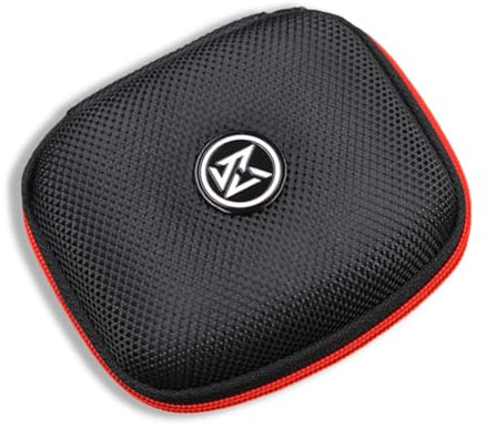 Zymoplas Bolsa de Almacenamiento para Auriculares inalámbricos KZ, Caja para Auriculares, para Interior y Exterior, para casa, Oficina, Viaje, Funda Protectora con Cremallera, Negro