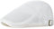 NALITARE Newsboy Beret Ivy Cap Cabbie Flat Cap Adjustable Men Breathable mesh Summer Hat (White)