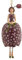 Blumenmädchen Figur Schachblume zum Hängen Flower Fairy Dekofigur Blumenkind Fensterdeko