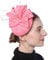 Coolwife Fascinators Pillbox Hat Bow Fake Sinamay Feather Flower Derby Ball Wedding Church Party Church Hat (A Pink)