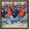 Artery8 Gerhardi Dance Viii Can-Can Dancers Bullier Painting Square Wooden Framed Wall Art Print Picture 16X16 Inch Tanzen T�nzer Gem�lde Holz Wand Bild