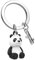 O meta[l]morphose METALMORPHOSE Schlüsselanhänger Panda mit Bambus MTM293-01, schwarz/weiß, one size, Einzigartig