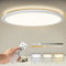CGSGDK Deckenleuchte Led Dimmbar Mit Fernbedienung, Deckenlampe Panel Rund 24W 2400LM IP44 2.5cm Ultra Dünn, 30x30cm Weiß 3000-6500K für Schlafzimmer/Badezimmer/Kinderzimmer/Wohnzimmer/Küche/Flur