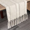 13x 72 Tischläufer Boho, Beige Makramee Tischläufer Vintage, Baumwollflachs Tischläufer mit Quasten, Häkelspitze Makramee Tischdecke, Table Runner für Hochzeit, Brautdusche, Esstisch Dekor