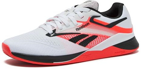 Reebok Damen Nano X4 Cross Trainingsschuhe, Footwear White/Black/Orange Flare, 41 EU