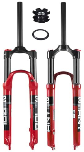 Forcella Ammortizzata MTB 27,5 29 Pollici 28,6 mm Tubo Dritto Mountain Bike Forcella Anteriore a Molla QR 9 mm 100 mm Corsa dell'asse 100 mm Bloccaggio Manuale XC AM Bicicletta