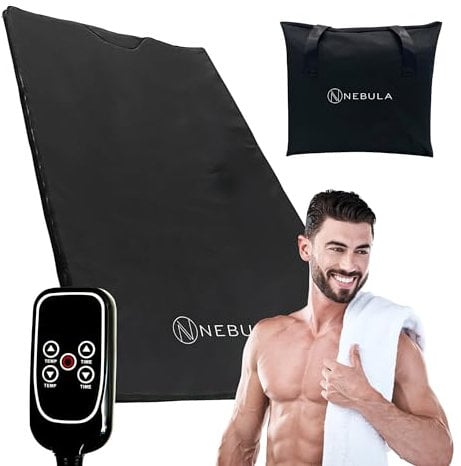 Nebula Couverture De Sauna Infrarouge 500W | Spa A Domicile Portable Et Imperméable Pour Une Récupération Rapide, La Détente, La Détox | Inclut Une Télécommande Manuelle Et Un Sac De Rangement