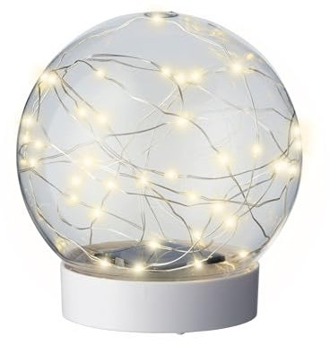 Solar LED Kugelleuchte 16x17cm Kunststoff - Solarkugel Gartenleuchte Schwimmlicht für Pool Gartenteich Beet - schwimmende Kugel Solarleuchte - Solarlicht Gartendeko Teichdeko Pooldeko - Warmweiß