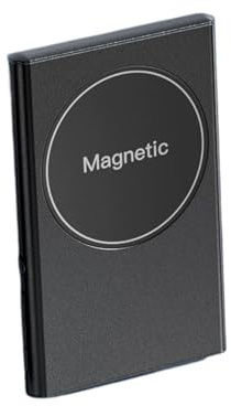 AMSLSIU Magnetic Attraction Phone Selfie Projector For Live Video Recording Aluminum Alloy Rear Selfie Split Screen, black