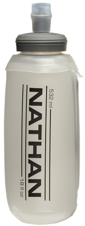 Nathan 510 ml weicher Flachmann mit Beißverschluss.