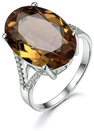 Anzogems - 0,925 Sterling-Silber 925 Oval Farbe wechselt Diaspore