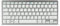 Advance – Clavier sans Fil Silencieux SMARTKEYS Blanc/Argent – Keyboard Bureautique Bluetooth Ultra Compact – Discret - Jusqu’a 10m de Fonctionnement – Compatible Pc/Windows/Tablette/Smartphone