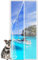 Zanzariera Magnetica Finestra, Zanzariere a Rullo Magnetico Pieghevole su Misura Facile Montaggio per Porta Ingresso del Balcone 150 x 230 cm Bianco
