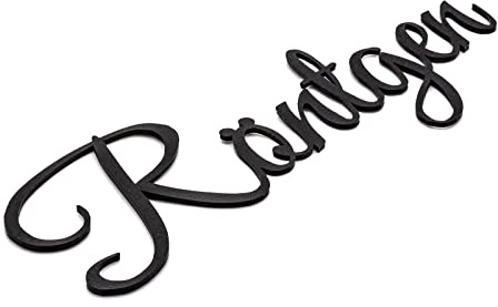 Röntgen Türschild Schriftzug Firma Name Wandschild Selbstklebend Schwarz