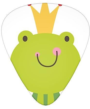 Crown Frog Gitarrenplektren für Ukulele, E-Gitarre, Bass, 12 Plektren