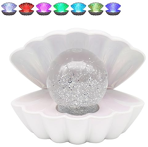 L & P Home & Gifts Colour Changing Sensory Shell Might Light (Pearlised)