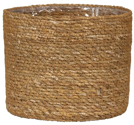 Scheurich Seegras 22, Korbgefäß/Korb-Pflanzgefäß/Korbtopf aus Seegras Farbe: Nut, 22 cm Durchmesser, 19,5 cm hoch, 7,5 l Vol.
