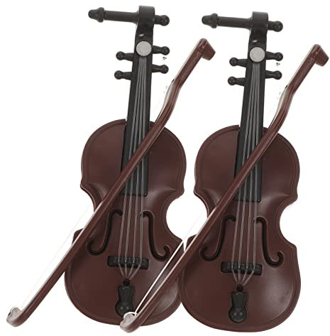 JOINPAYA Musikinstrumentenmodell Miniatur-Violine Einzigartiger Charme Für Freunde Und Zufälliger Stil