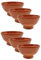 Acan Tradineur - Pack de 6 tazas de barro cocido, modelo Ribeiro, cuencos para servir vino, salsas o aperitivos, producto artesanal, fabricado en España - 10,7 x 6 cm