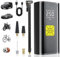 Compresseur à Air Portatif,Mini Compresseur a Air Portatif 4000mAh, Pompe a 150 PSI Gonfleur Velo avec Écran Digital et Lumières LED,pour Voiture Rechargeable pour Vélo, Moto, Scoote, Balle