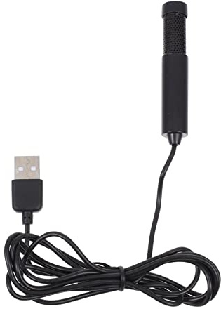 Angoily Mikrofon Tragbar Für Computer Mit Mini-USB-anschluss Laptop-sprachmikrofon Für Gesang Meetings Und Spiele Klare Aufnahme in Schwarz