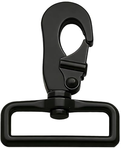 'Wuuycoky Black 2'' Inner Diameter D Ring Large Buckle Lobster Clasps Swivel Snap Hooks'