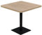 vidaXL Bistrotisch MDF Stahl Quadratisch 80x80x75cm Eichenoptik Stehtisch