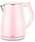 Bollitore Elettrico Spegnimento Automatico per Uso Domestico Grande capacità 24 Ore Isolamento 1500W Isolamento antiscottatura Acciaio Inossidabile Integrato 1.8L Rosa