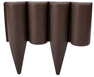 GARDENIX - Bordo per aiuole, Effetto Legno, 2,5 m Marrone