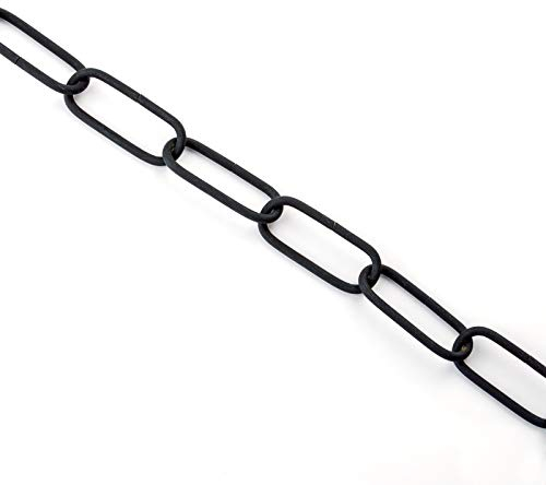 1 m di catena per lampada in ferro nero catena luminosa decorativa per lampadario Luster Lüster (2,7 mm)